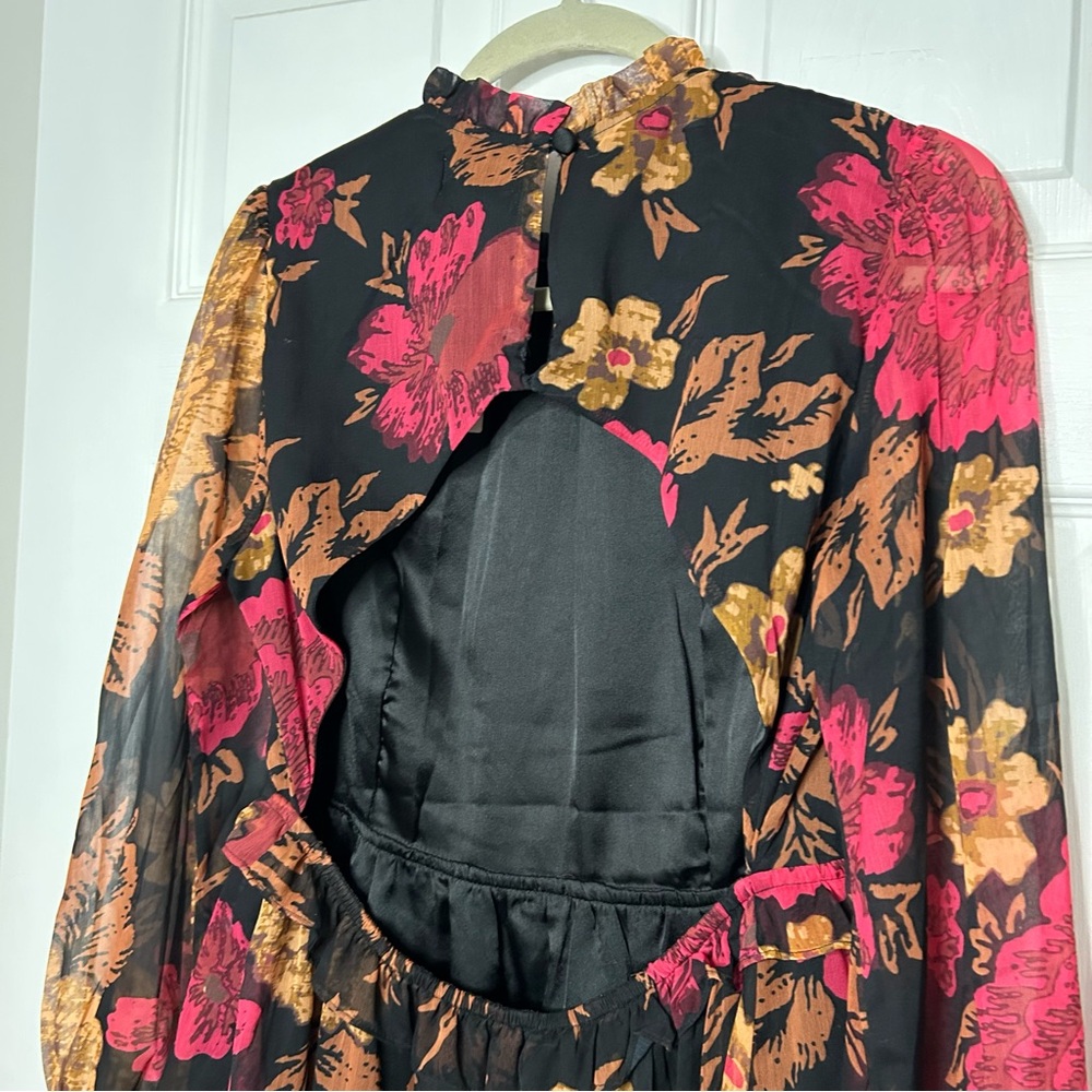 Anthropologie Porridge Puff-Sleeved Floral Mini Dress - Picture 13 of 16
